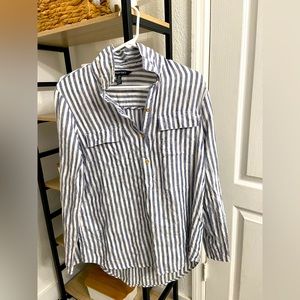Ellen Tracy Striped Button down